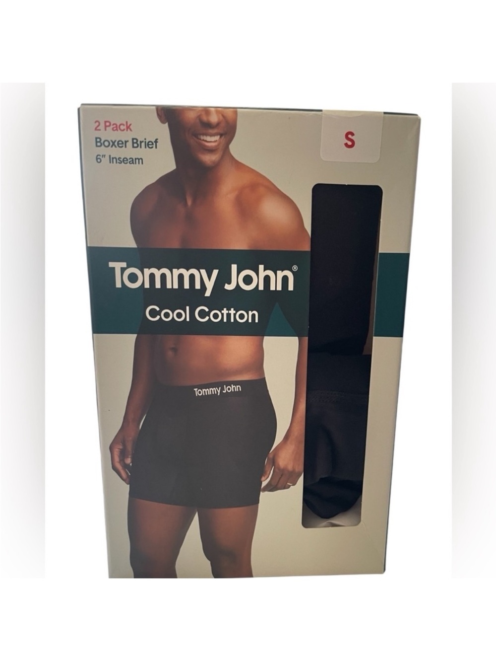 Tommy John Cool Cotton Boxer
Brief 6"Inseam
2 pack Size Small